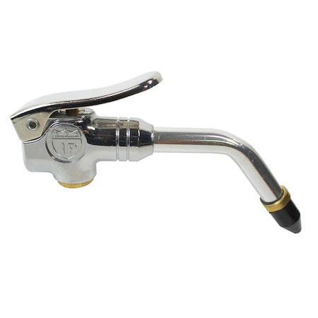 Interstate Pneumatics Heavy Duty Blow Gun - Angled Barrel and Rubber Tip B502